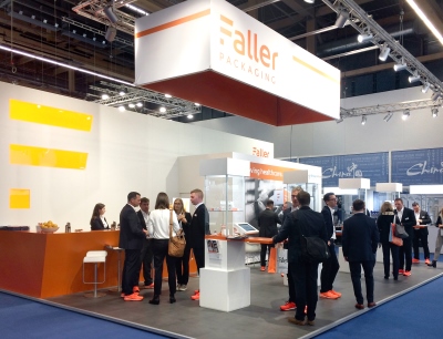 Aus August Faller wird Faller Packaging: Das Unternehmen hat auf der CPhI in Frankfurt erstmals seinen neuen Markenauftritt öffentlich vorgestellt