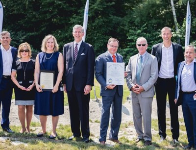 Anerkennung der Stadt Milford und des Repräsentantenhauses von Massachusetts für Rentschler Biopharma anlässlich des ersten Spatenstichs für die neue Produktionsanlage des Unternehmens in Milford