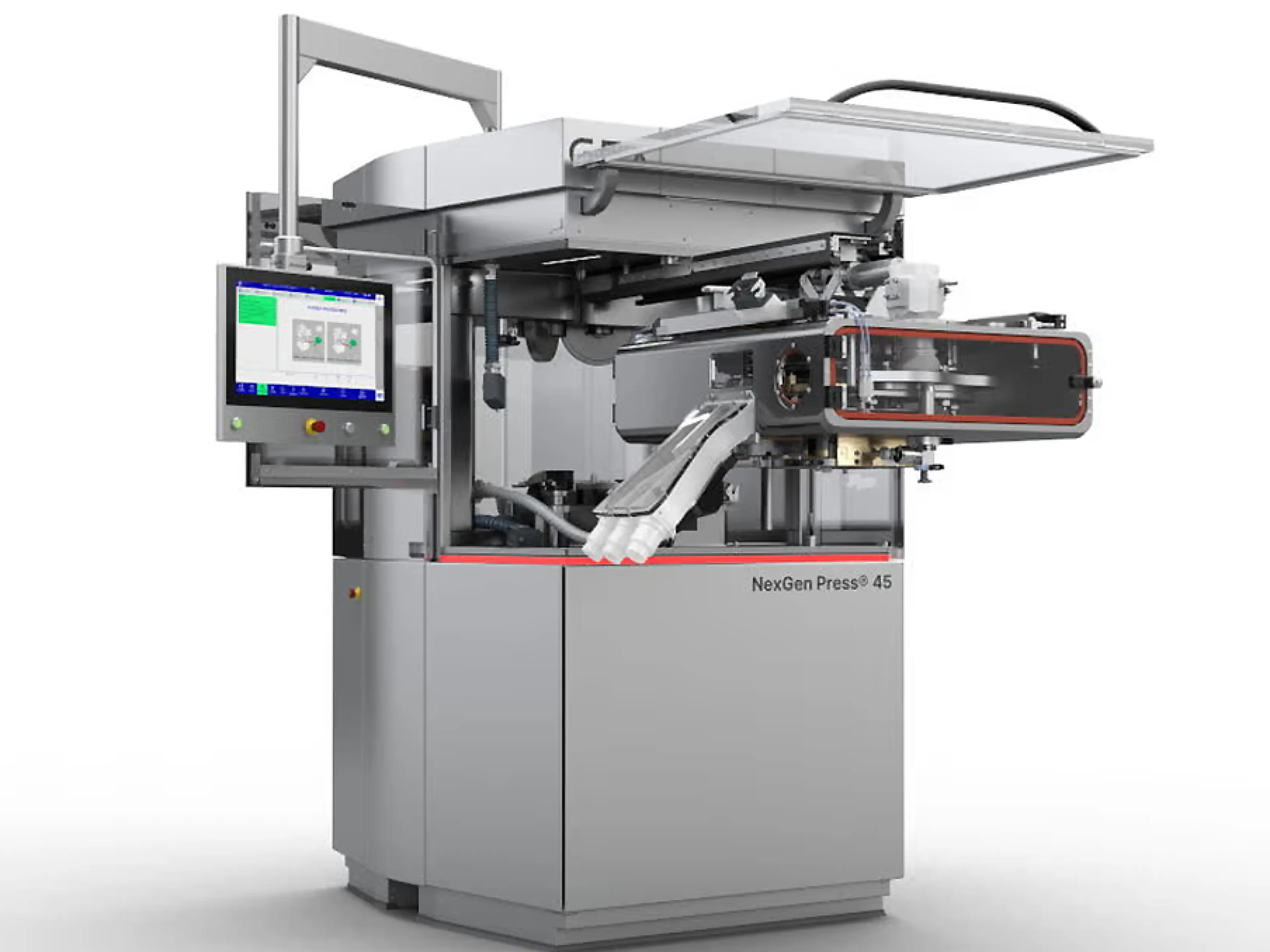 Die Tablettenpresse „NexGen Press 45“ wurde extern geprüft, um sich für zwei der kürzlich eingeführten „Add Better“-Labels von Gea zu qualifizieren