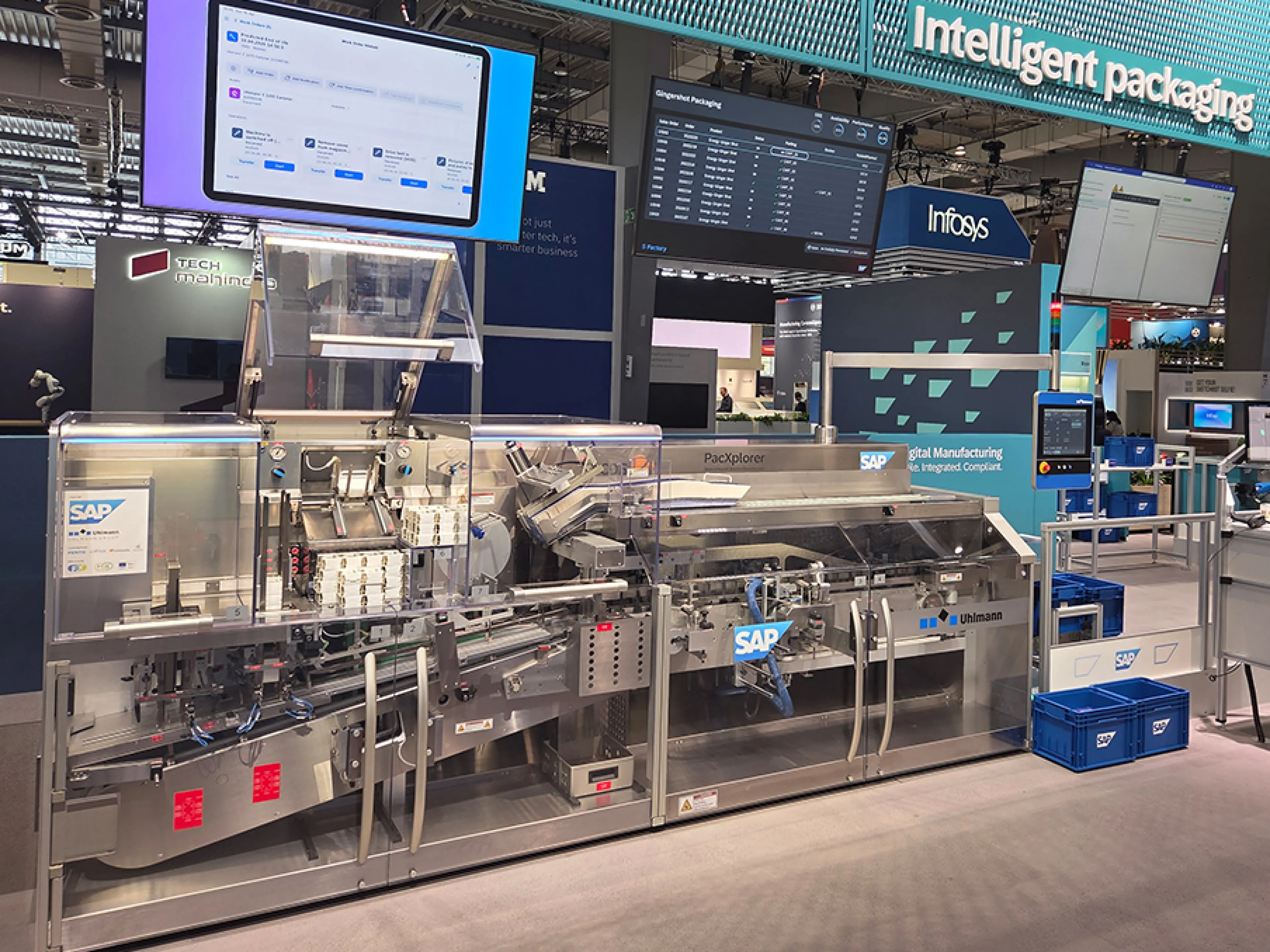 Hightech-Verpackungsmaschine und Plattform für Digital Twins, Condition Monitoring, Smart Services und interoperable Produktion