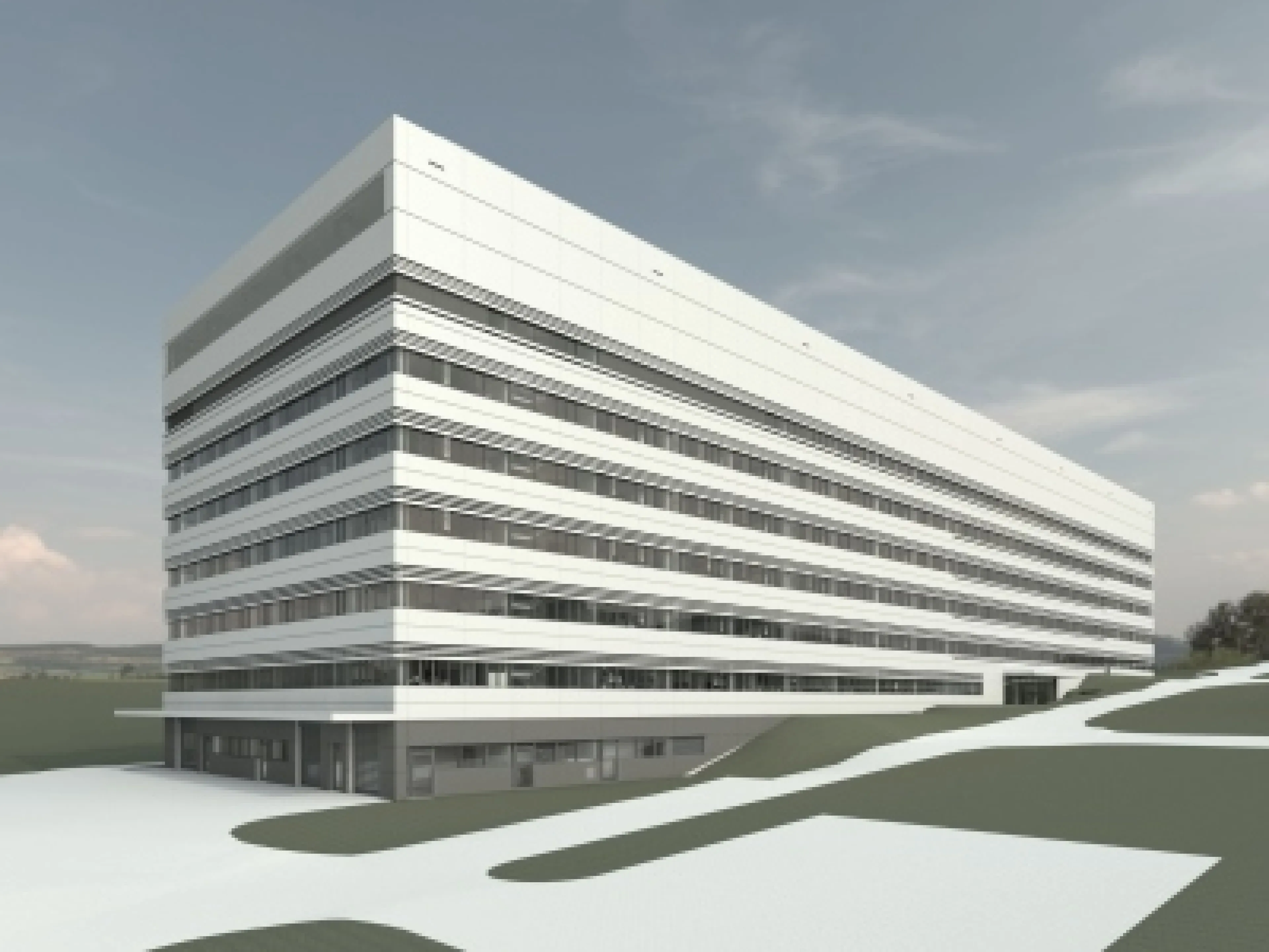 Neues Laborgebäude bei Bayer Entwurfsplanung