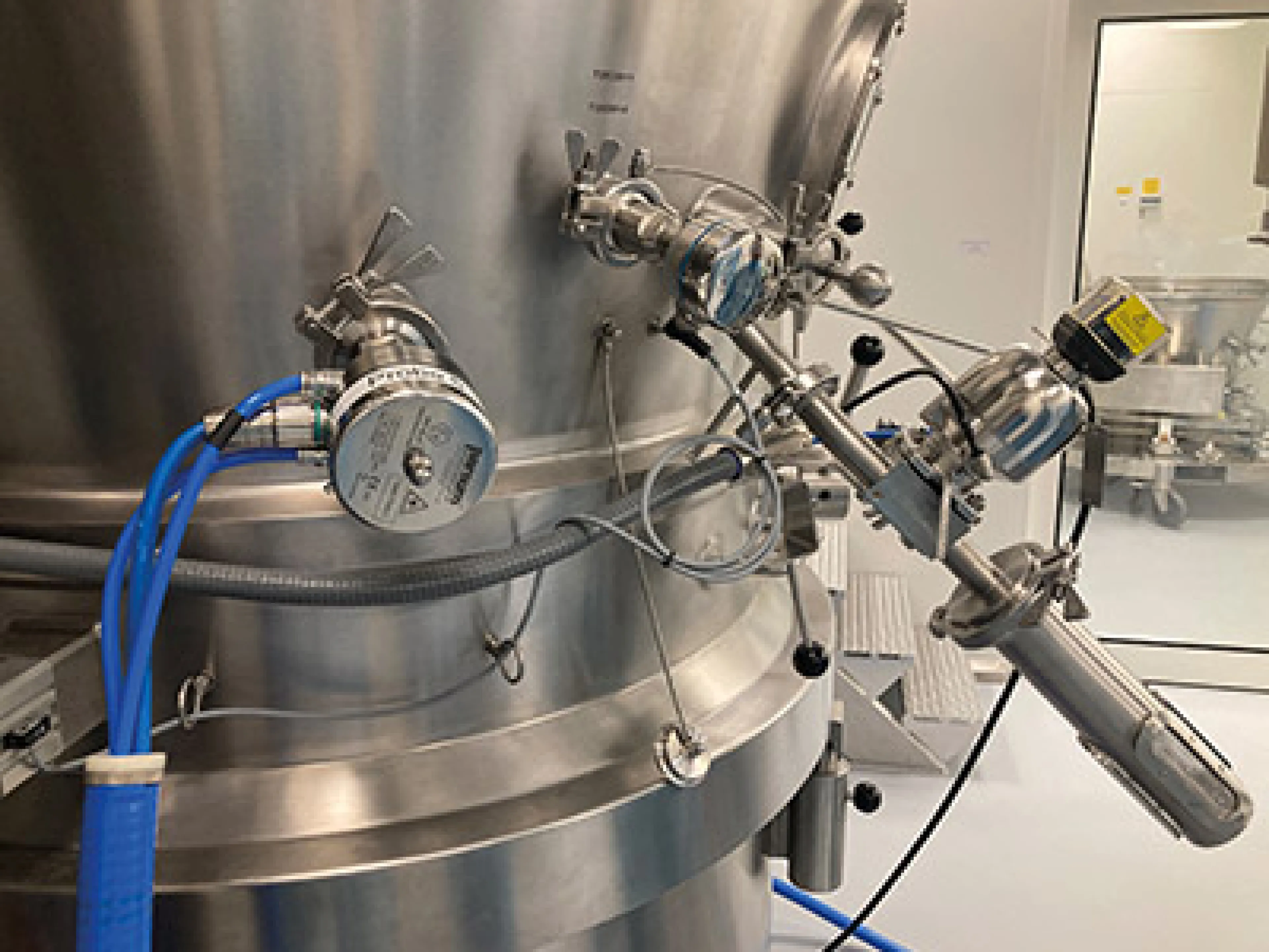 Anwendung der Parsum-Sonde an einem Wirbelschichtgranulator