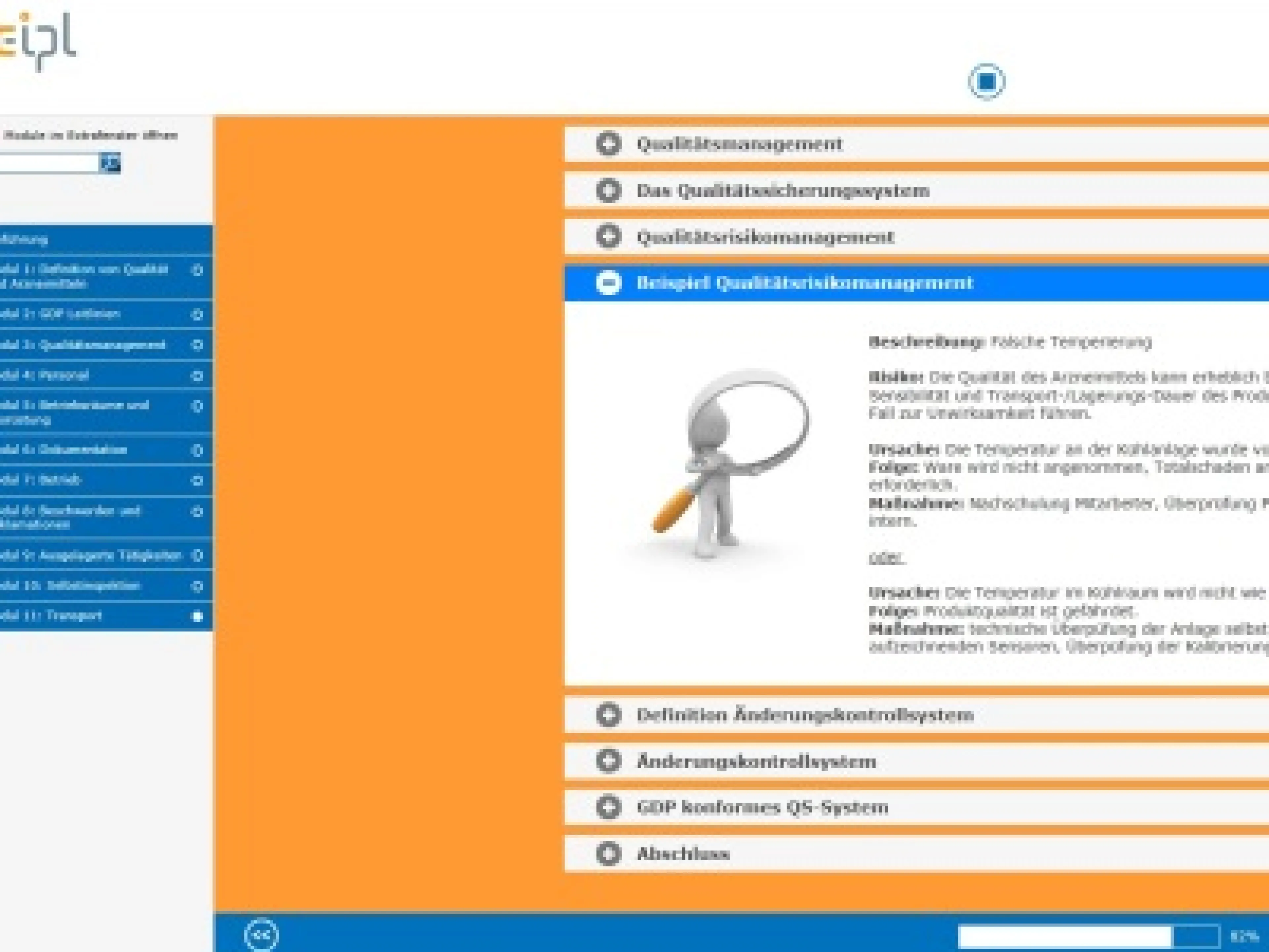 Online-Schulungen im Bereich Pharmalogistik
