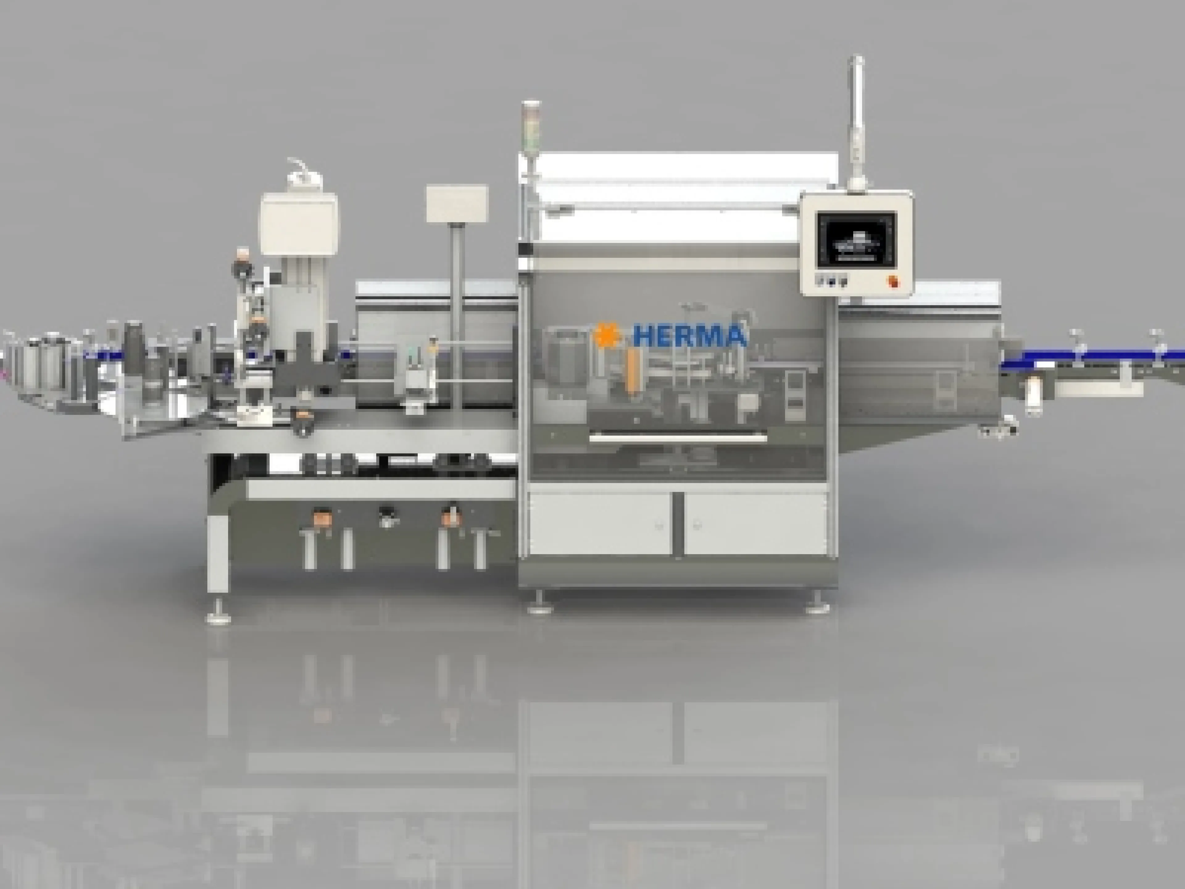 Auch dank des neuen Clean Design macht die Rundum-Etikettiermaschine 132M HC für Pharma- und Healthcare-Produkte einen deutlichen Leistungssprung: von 400 auf nun 600 Takte pro Minute