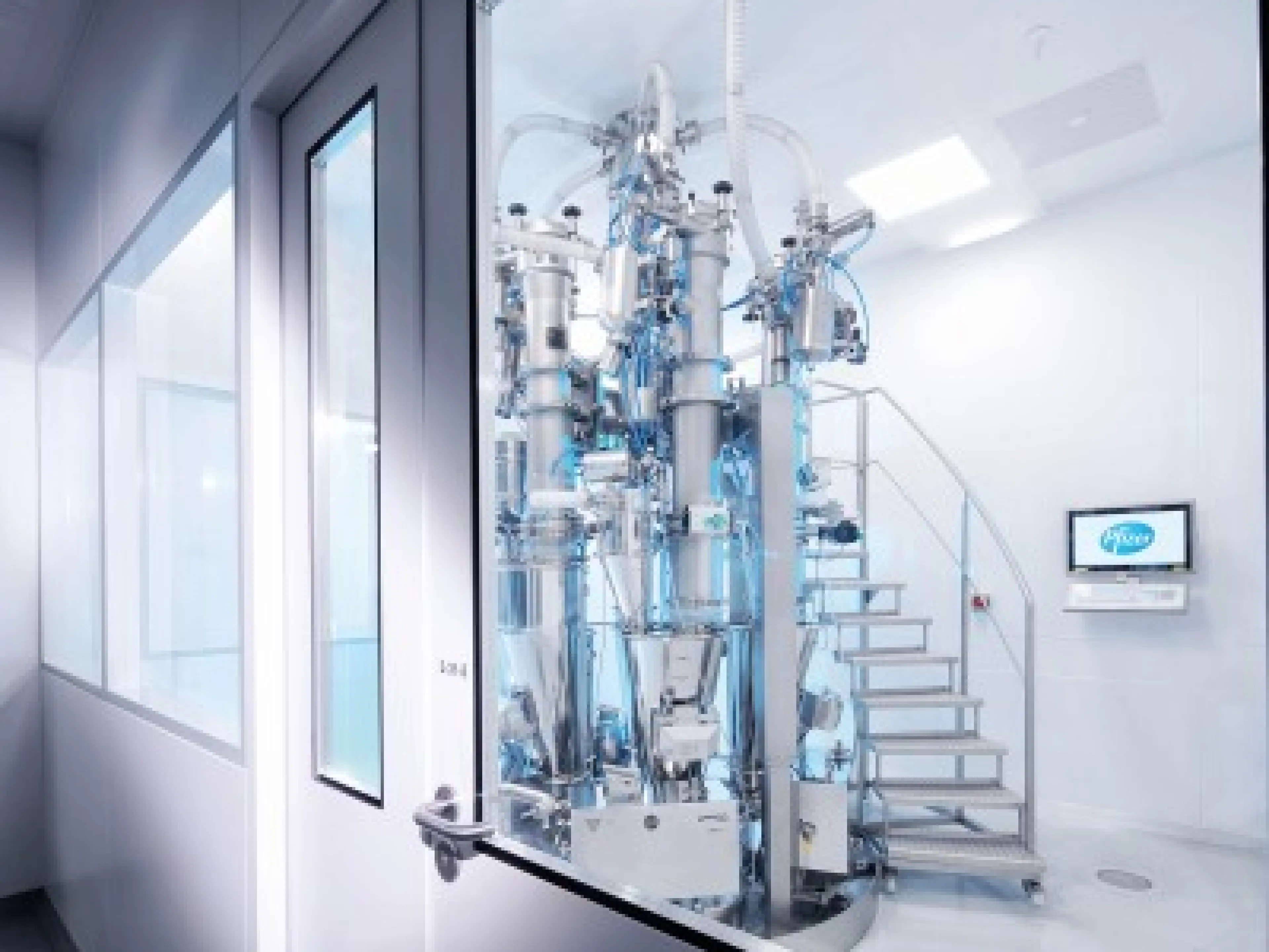 Die Coperion K-Tron Dosieranlage für das Pfizer-Werk in Freiburg