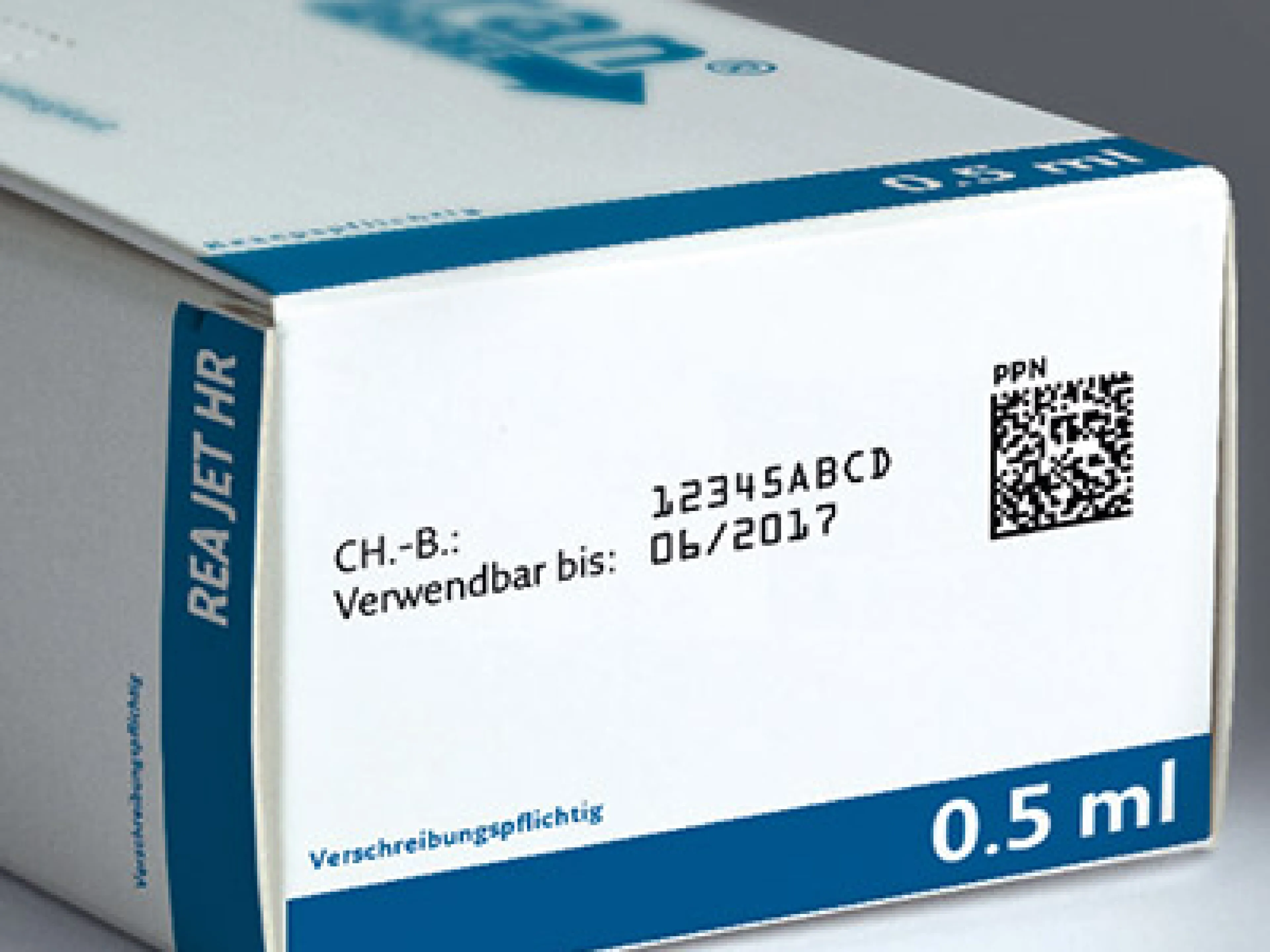 Pharmaverpackung mit Data-Matrix Code