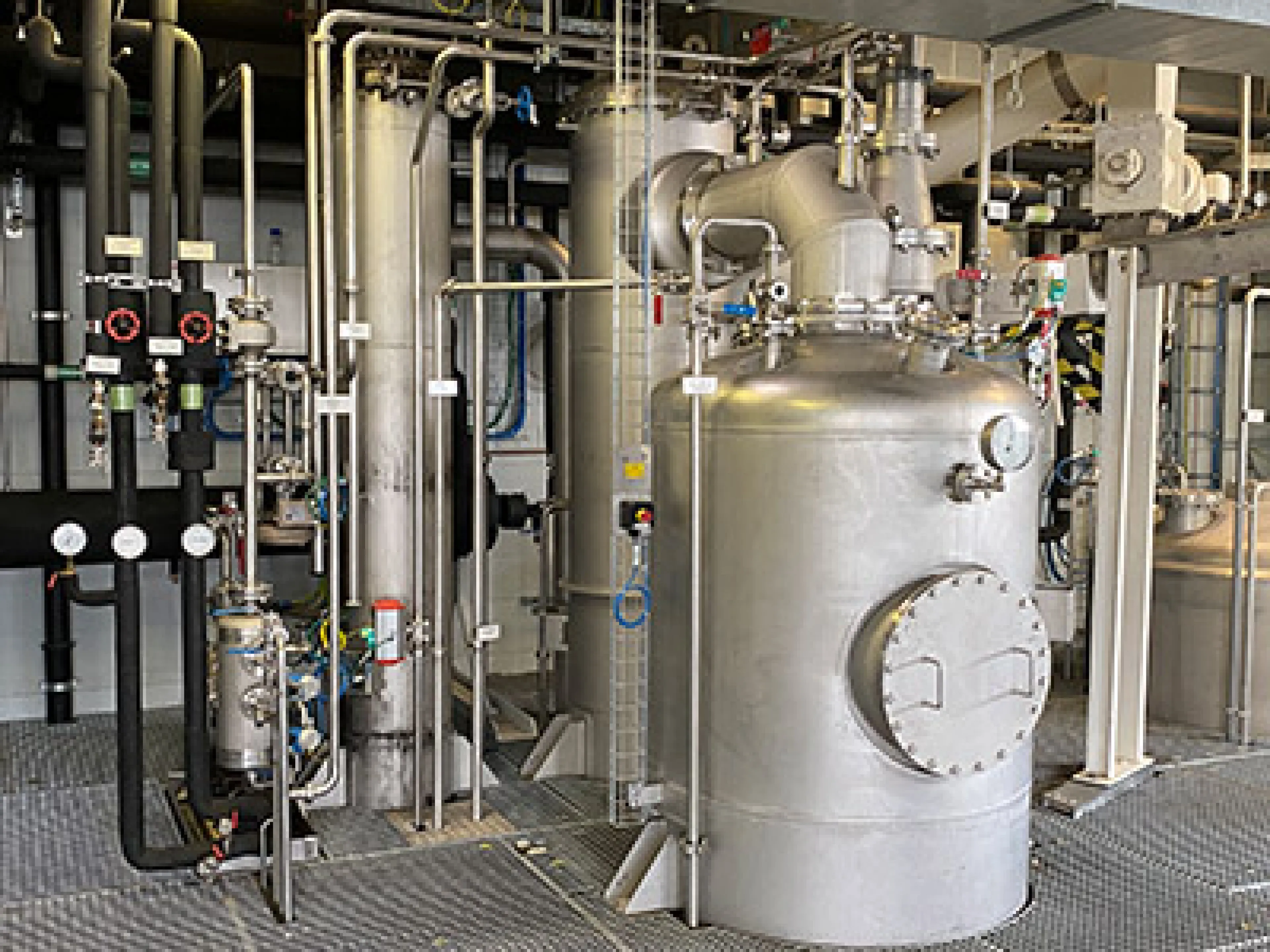 Umlauf-Flashverdampferanlage: Mit der Anlage werden pflanzliche Extrakte eingedampft