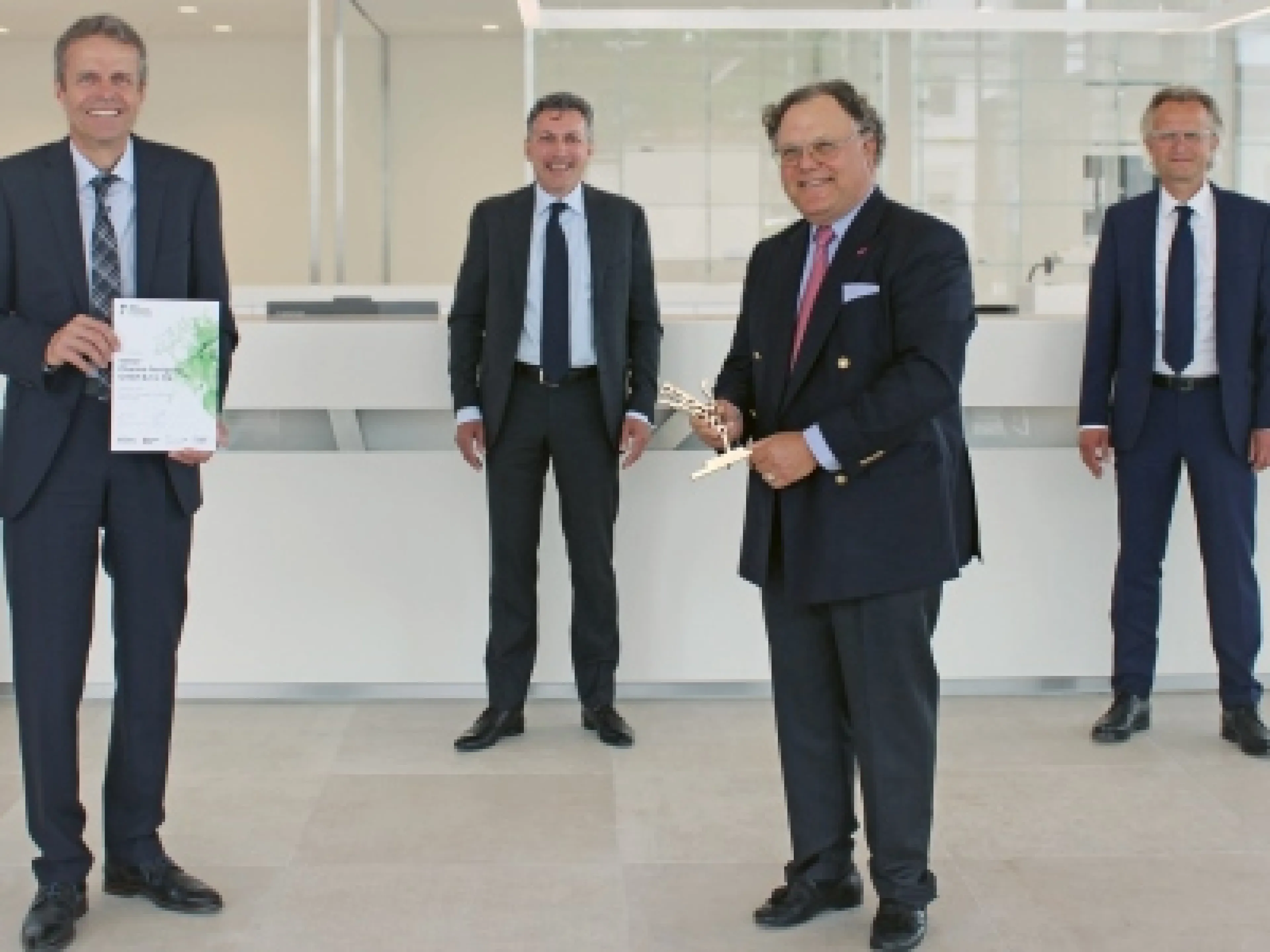 Übergabe des Axia Best Managed Companies Awards in Ravensburg