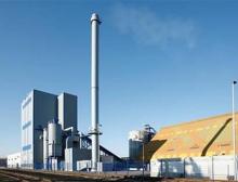 Biomasseheizkraftwerk von Eon in Bergkamen