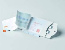 Leporello-Etikett kombiniert mit Pharma Compliance Pack