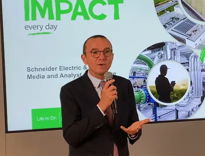 Schneider Electric CEO Olivier Blum, Bild: Tropal Media / Susanne Woggon Olivier Blum, CEO von Schneider Electric