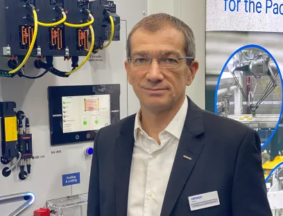 Stéphane Chômienne, Geschäftsführer von Omron DACH, Bild: pharmaindustrie-online.de / Susanne Woggon Stéphane Chômienne, Geschäftsführer von Omron DACH