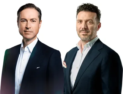 Torsten Türling, CEO, und Eros Carletti, CFO von Syntegon