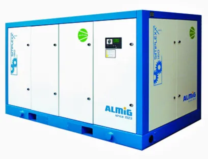 Simplexx-Schraubenkompressoren erzeugen selbst unter härtesten Bedingungen noch hocheffizient ölfreie Druckluft, Bild: Almig Kompressoren GmbH Simplexx-Schraubenkompressoren