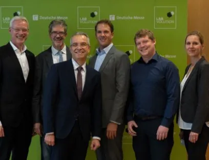 Die Sprecher des Fachpressetages Labvolution 2019 in Göttingen
