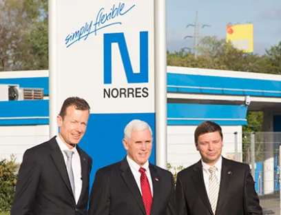 Begrüßung bei Norres