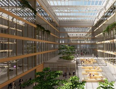 Neue Unternehmenszentrale von Schneider Electric in Düsseldorf auf dem Euref-Campus, Bild: Euref Neue Unternehmenszentrale von Schneider Electric in Düsseldorf auf dem Euref-Campus, Bild: Euref