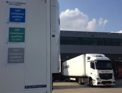 DB Schenker Logistics hat seine niederländische Pharmaflotte um GDP-konforme "SLXe Spectrum-Mehrfachtemperaturgeräte" erweitert, Bild: Thermo King GDP-konforme SLXe Spectrum-Mehrfachtemperaturgeräte