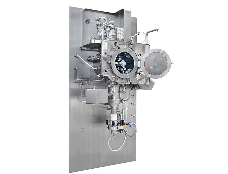 Vakuum-Schaufeltrockner VT von Lödige Maschinenbau (hier in Containmentausführung mit integrierter Siebmühle) bieten vielfältige verfahrenstechnische Vorteile
