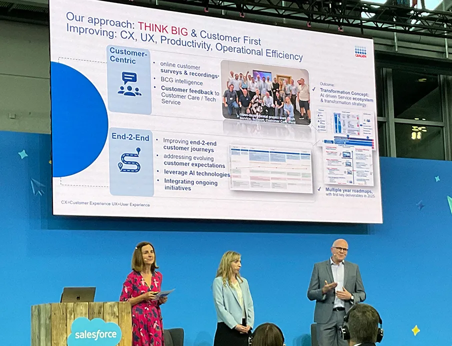 Mit einem „Think big“ und „Customer first“-Ansatz hat Qiagen die Salesforce Agentur-Implementierung gestartet