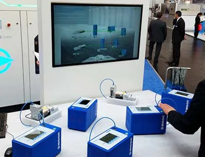 In der Smart Factory der Zukunft kommunizieren Drucklufttechnologien automatisch mit der angeschlossenen Peripherie. Dadurch läuft die gesamte Anlage jederzeit maximal energieeffizient, Bild: Boge Kompressoren Boge Kompressoren