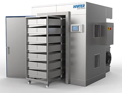 Der flexible Pharmatrockner aus der H01-Serie ist modular erweiterbar und kann an alle kapazitativen Anforderungen angepasst werden, Bild: Harter Harter Pharmatrockner