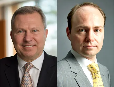 Gary Zieziula (links) führt Biopharma-Geschäft in Nordamerika, Marc Horn (rechts) wird Biopharma-Geschäft in China leiten, Bild: Merck Gary Zieziula und Marc Horn von Merck