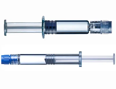 Drehverschlusssysteme für vorfüllbare Glas- und Polymerspritzen, Bild: Schott AG Glas- und Polymerspritzen mit Drehschlusssystem