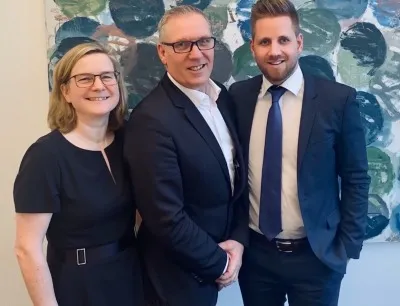 Unitax Geschäftsführung: COO Grit Jedamzik, CEO André Reich und CFO Steven Reinhold, Bild: Unitax Pharmalogistik Unitax Pharmalogistik Geschäftsführung 2020